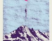 Mountains I silkscreen print