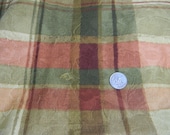Screen Printed embossed fabric in fall autumn colors