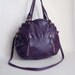 Larch bag in purple- clip on cross body strap