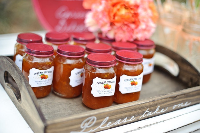 Personalized Jam or Jelly Labels - Spread the Love - Digital File - Curvy Shape