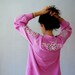 vintage BOB MACKIE silk blouse / 1970s cut out FLORAL embroidery 1960s set
