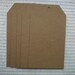 5 bare chipboard x-large shipping TAG diecuts 3.5 x 6.25 inches