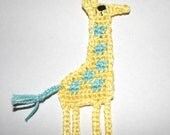 Pattern-Crochet Giraffe Applique