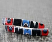 1980s Black Vintage French Barrettes- Native American