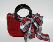 Handbag  Knitting Pattern..."Bow Me Over"   free delivery via PDF Format