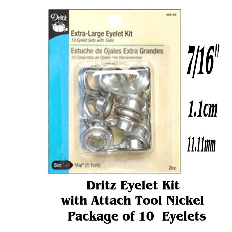 Dritz Eyelet Kit with Attach Tool 7/16 inch by SewingSupplies