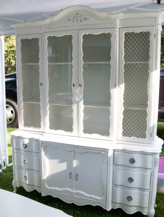 china cabinet shabby chic cottage white by pinkpaperrose china cabinet shabby chic cottage white by pinkpaperrose