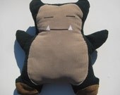 SNORLAX...Pokemon Plush Stuffed Animal Toy...Boys, Girls, Teens, Adults...CORDUROY...Made to Order
