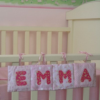 Personalized Baby  Pictures on Naama   4 Personalized Baby Name Letters   Soft Baby Bed Or Crib Art