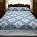 Queen Size Hand Quilted Double Irish Chain With Hearts