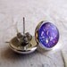 Violet Explosion 10mm Post Earrings