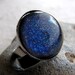 Starry Starry Night Ring in Silver Navy Blue Ring
