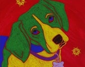 Snoop Doggy Dog - Pop Art Print - Beagle Art - by dogpopart on etsy