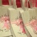 Set of 10 Paris Party Themed Favor  Bags  Eiffel Tower Party Decorations - Shopping Bags with Handle