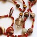 Gemstone Necklace Unakite, Tiger eye, Mookaite I Heart You