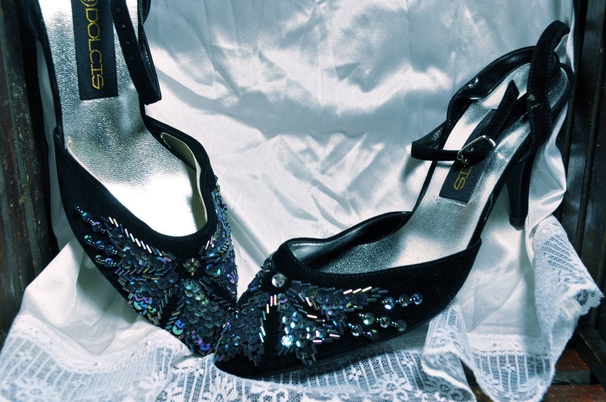 DOLCHIS sequined sling-backs - Size 7