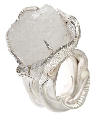 Ice and Storm Cocktail Ring - jenniferyijewelry
