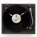 Recycled record player clock