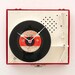 Recycled record player clock
