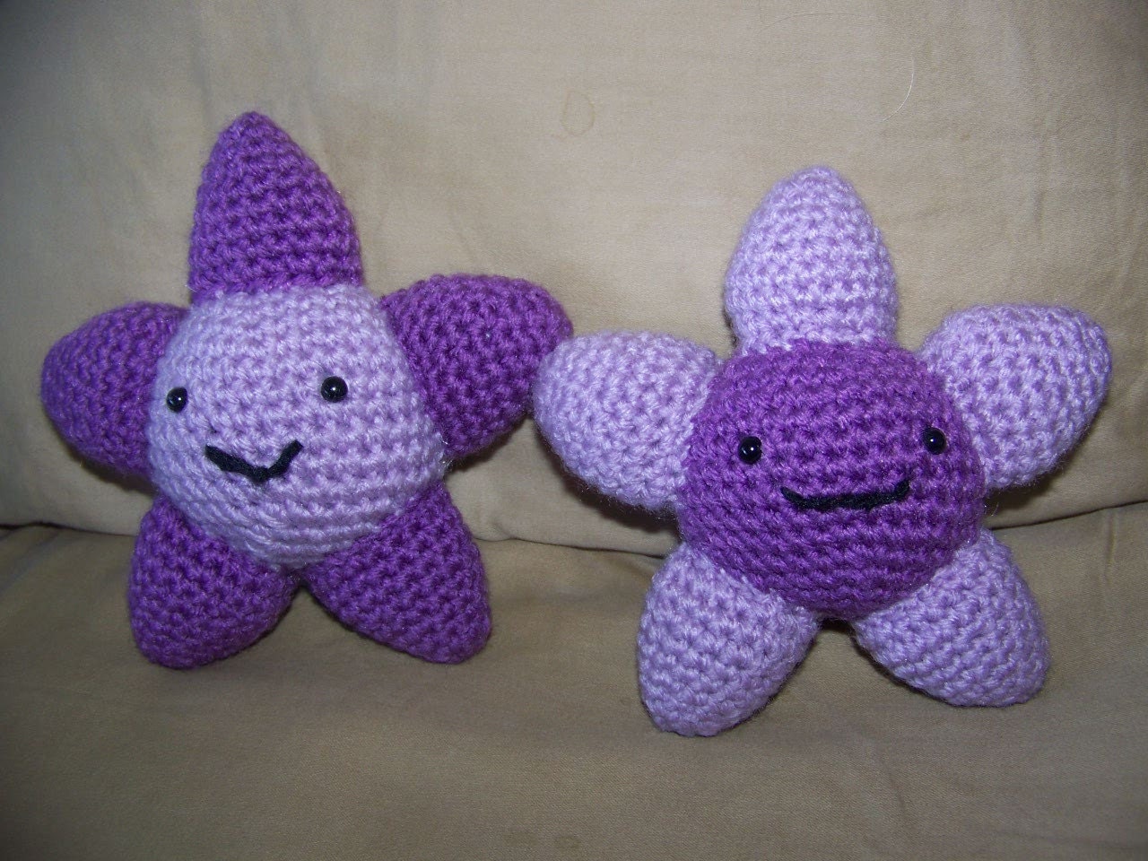 Flower Plush Crochet Amigurumi Child Toy Choice of Colors