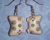 Xbox 360 Controller Earrings - pick any color (white, black, pink, etc.)