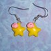 Kirby Riding the Warp Star Earrings
