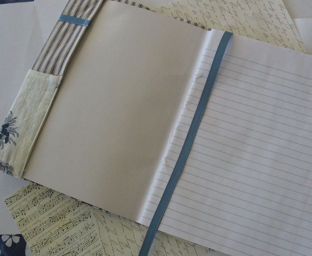 Blue Toile Composition Notebook Cover