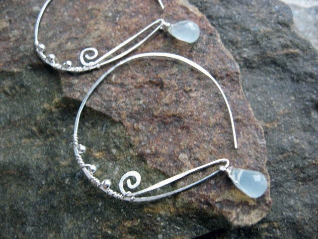 40% OFF with coupon code (2013SALE40) - Sterling Silver Reverse Hoops
