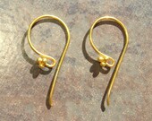 4 Bali 24k Vermeil Earwires With Ball - 24 x 12mm LOW SHIPPING
