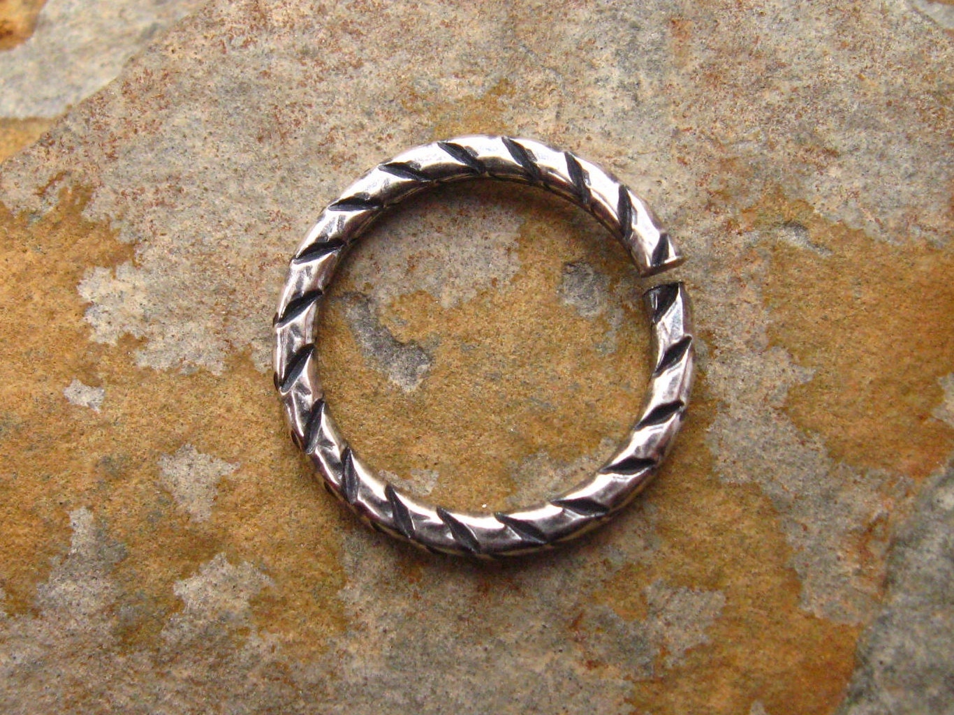 4 Antique Silver 16mm 13 Gauge Open Jumprings -  Trinity Brass Co. LOW SHIPPING