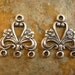 4 Trintiy Brass Antique Silver Phebe Connectors -  Chandeliers  -   LOW SHIPPING