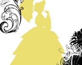 Mustard Yellow Silhouette - 8x10 Signed and Numbered Print 