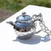 Teapot Locket Solid Perfume Charm Lip Balm Container