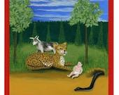 Peacable Kingdom Study - Leopard and Kid