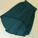 teal and navy hi lo skirt