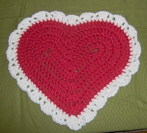 Valentine Heart Dish Cloth