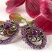 Mandala art mandala print 5x5 purple wall art - violet lilac purple gemstone kaleidoscope yoga zen meditation home decor - Amethyst Radiance