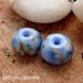 MORNING GLORY - Set of 2 Handmade Lampwork Beads - Earring Set
