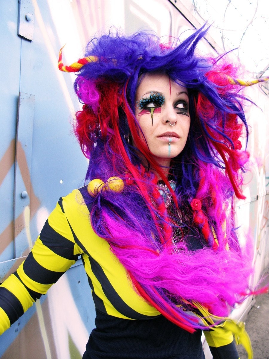 Where The Wild Things Roam, Bright Muppet Horn WIG, YOUR COLOR COMBO, by Hair Nurse Lana Guerra aoa