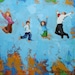 Print 18x24 inch of leap 258 from oil painting by Roz