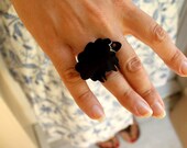 Black Sheep Ring,Plexiglass Jewelry,Lasercut Acrylic,Gifts under 25