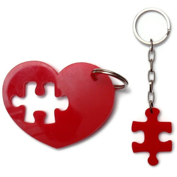 Puzzle  Accessories, Key Chain Set,Plexiglass, Laser Cut Acrylic,Gifts Under 25