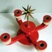 Vintage German Candle Holder, Advent Centerpiece from Erzgebirge