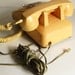 Vintage Phone ITT 500 Series 1983 Ivory Rotary Dial Telephone Office Supplies