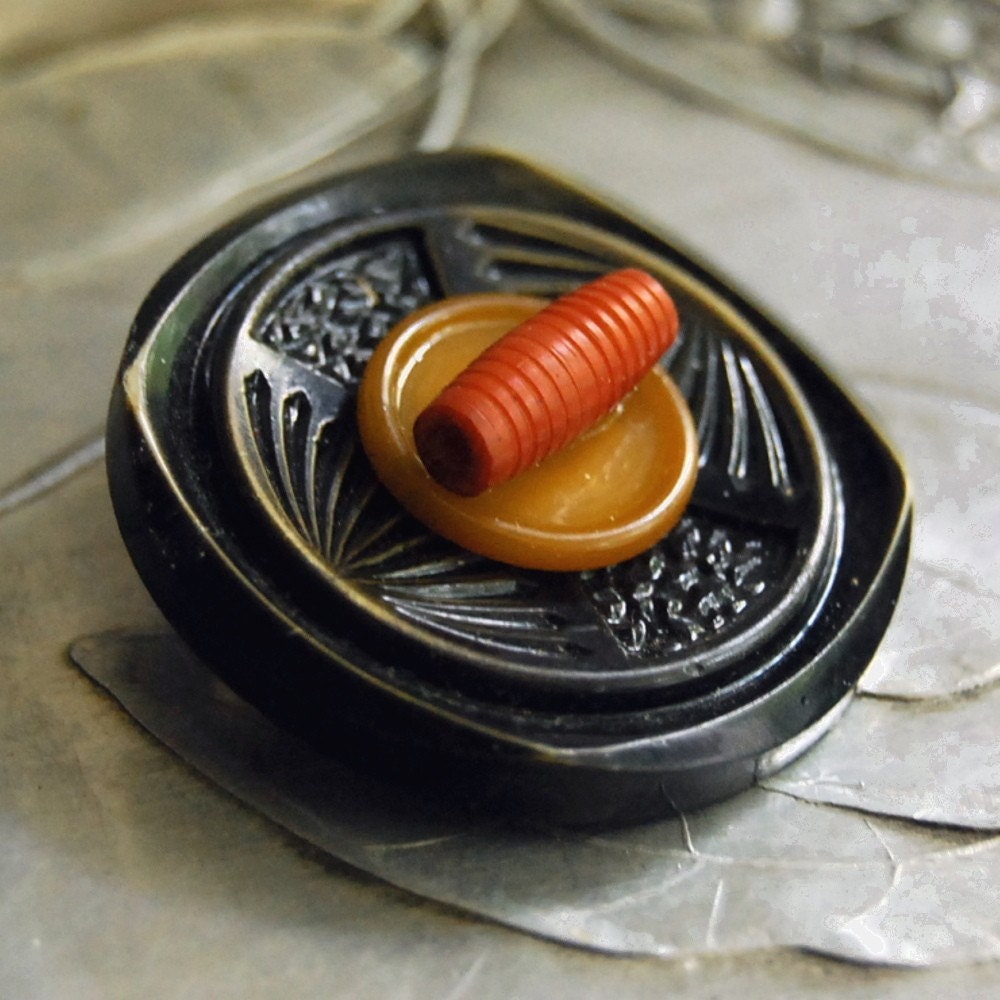 Autumn Dreams Vintage Button Pin