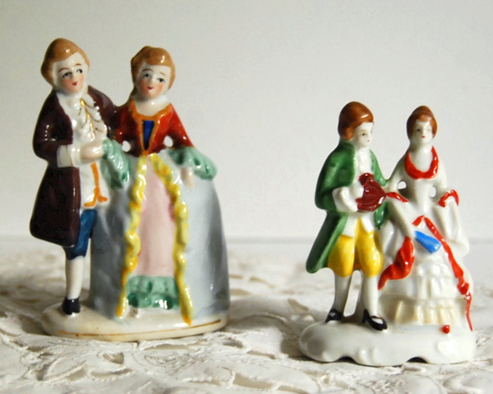 Vintage Figurines Pair of Occupied Japan by CalloohCallay on Etsy