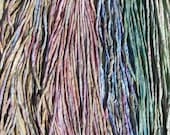 Jelly Beans Pick 6 Hand Dyed Hand Sewn Silk Cords Multi Colors Strings