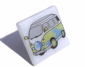 VW Camper Van Glass Brooch