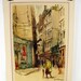 Vintage Paris Print Street Scene - Rue Geoffroy L'Angeuin - Jan Korthals Watercolor