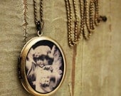 Photo Locket - Angel Statue Wearable Art Locket Necklace